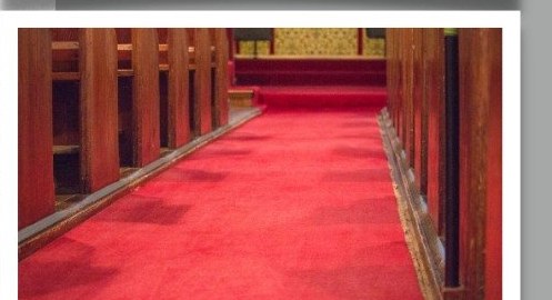 Clean church sanctuary maintained by K's Cleaning in Marshall, TX